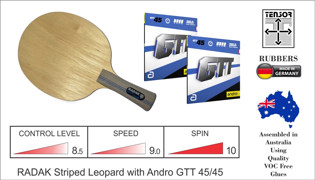 RADAK Striped Leopard, Ready To Play GTT 45/45 Combo
